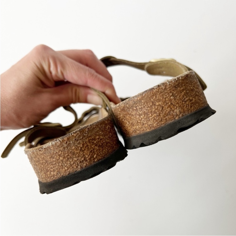 Birkenstock Franca Braided Tan Leather Oiled Sandals Size 39 8-8.5 - Picture 5 of 7